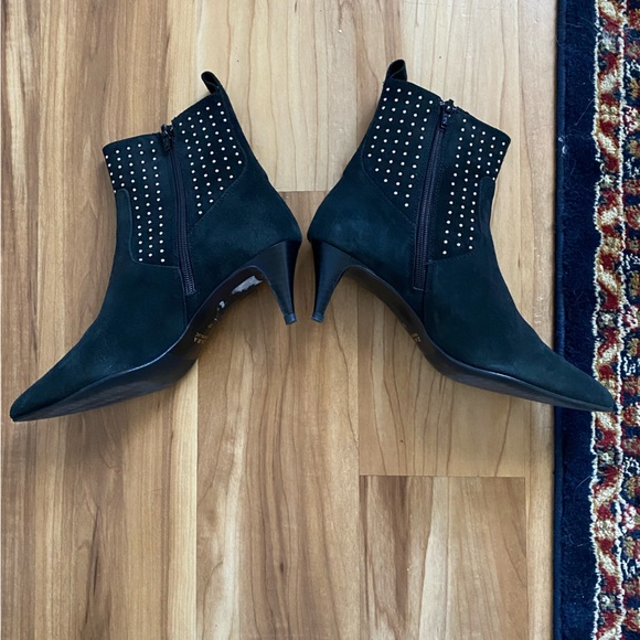 ZARA SUEDE ANKLE KITTEN HEEL BOOTS :D - Picture 13 of 16